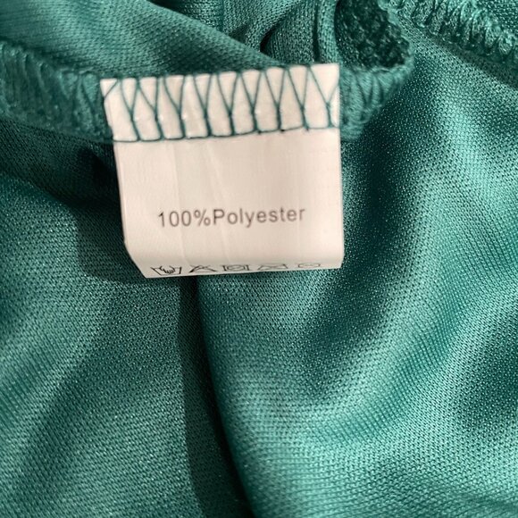 Green Swiss Dot Tie Strap Midi Dress Romantic Coquette Cottagecore Fairycore L - Picture 4 of 11